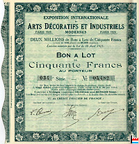 Exposition Internationale des Arts Décoratifs et Industriels Paris 1925