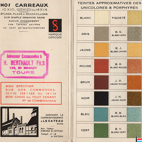Manufacture de Carrelages Céramiques Simons, Le Cateau